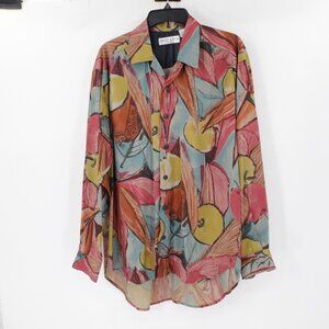 Vintage Jekyll And Hyde shirt mens medium retro color fruit print abstract art